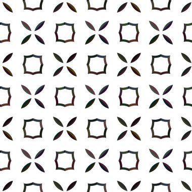 Geometrik süslemeli vektör deseni. Kusursuz tasarım dokusu.