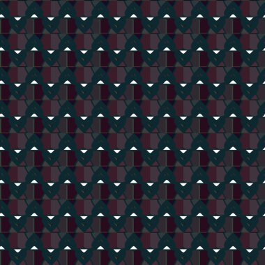 Geometrik süslemeli vektör deseni. Kusursuz tasarım dokusu.