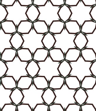 Geometrik süslemeli vektör deseni. Kusursuz tasarım dokusu. 