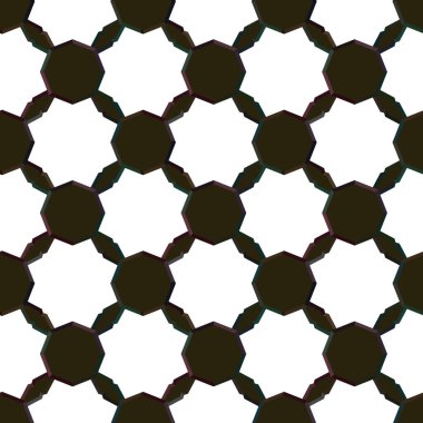 Geometrik süslemeli vektör deseni. Kusursuz tasarım dokusu.