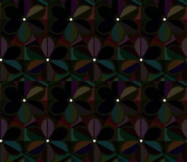 Modern geometrik vektör tasarımı, kusursuz desen çizimi