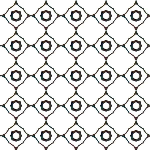 Geometrisches Ornamentales Vektormuster Nahtlose Design Textur — Stockvektor