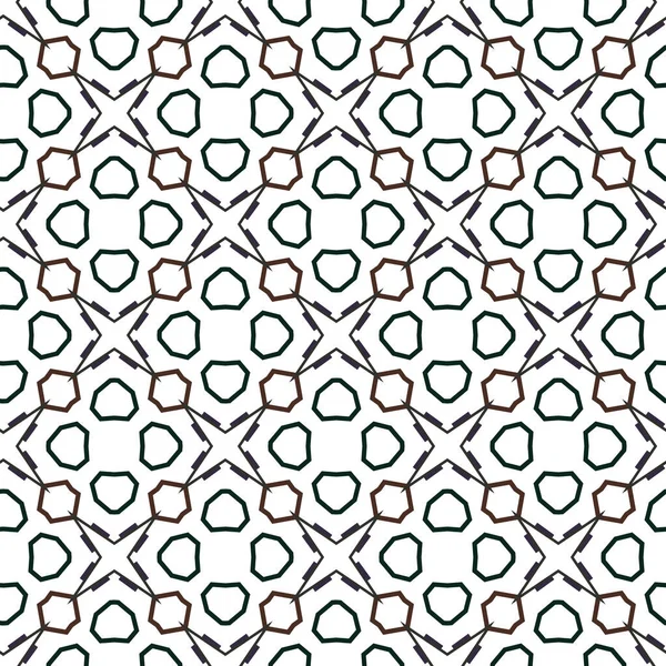 Geometrisches Ornamentales Vektormuster Nahtlose Design Textur — Stockvektor