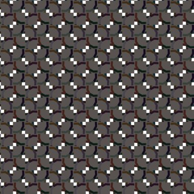 Geometrik süslemeli vektör deseni. Kusursuz tasarım dokusu.