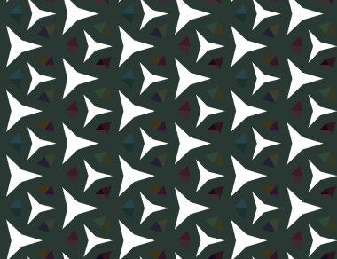 Geometrik süslemeli vektör deseni. Kusursuz tasarım dokusu.