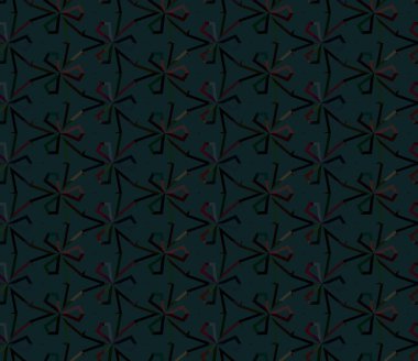 Modern geometrik vektör tasarımı, kusursuz desen çizimi