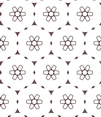 Geometrik süslemeli vektör deseni. Kusursuz tasarım dokusu.