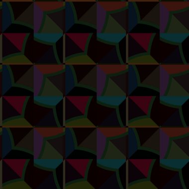 Modern geometrik vektör tasarımı, kusursuz desen çizimi