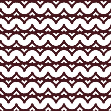 Soyut geometrik süslemeli vektör deseni. Kusursuz tasarım dokusu.