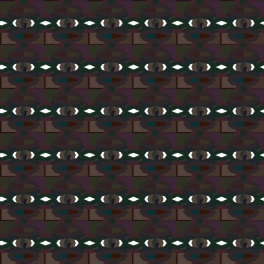 Geometrik süslemeli vektör deseni. Kusursuz tasarım dokusu.