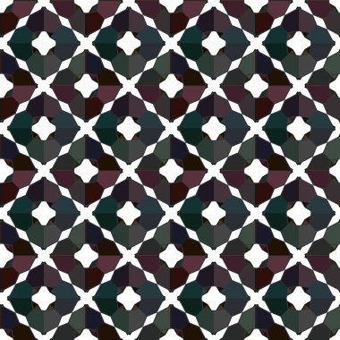 Modern geometrik vektör tasarımı, kusursuz desen çizimi
