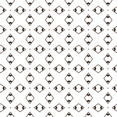 Geometrik süslemeli vektör deseni. Kusursuz tasarım dokusu.