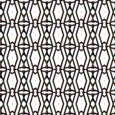 Geometrik süslemeli vektör deseni. Kusursuz tasarım dokusu. 