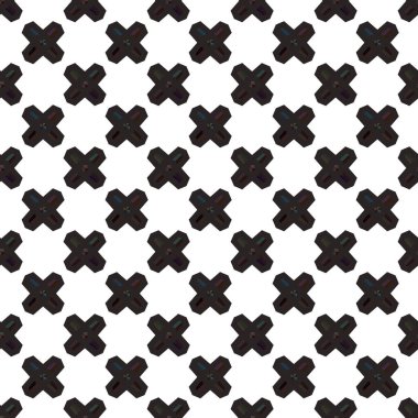 Geometrik süslemeli vektör deseni. Kusursuz tasarım dokusu.