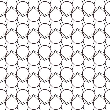 Geometrik süslemeli vektör deseni. Kusursuz tasarım dokusu.