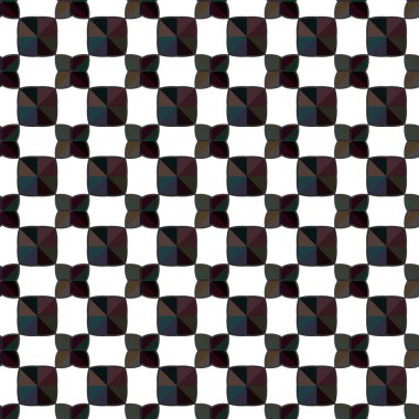 Geometrik süslemeli vektör deseni. Kusursuz tasarım dokusu.