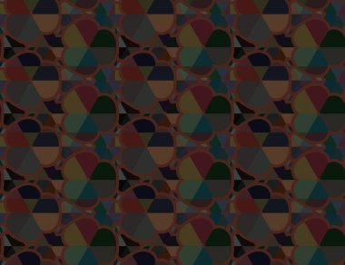 Modern geometrik vektör tasarımı, kusursuz desen çizimi