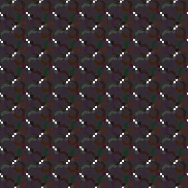 Geometrik süslemeli vektör deseni. Kusursuz tasarım dokusu.