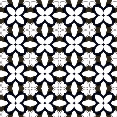 Geometrik süslemeli vektör deseni. Kusursuz tasarım dokusu.