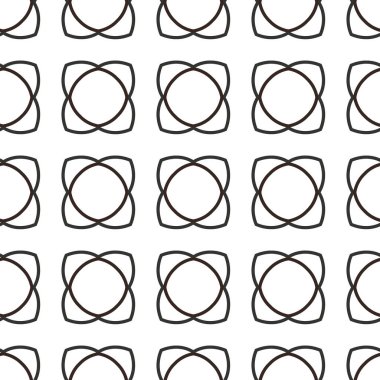 Geometrik süslemeli vektör deseni. Kusursuz tasarım dokusu.