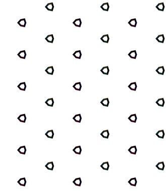 Geometrik süslemeli vektör deseni. Kusursuz tasarım dokusu.