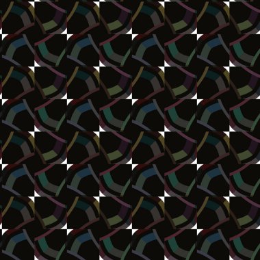 Geometrik süslemeli vektör deseni. Kusursuz tasarım dokusu. 