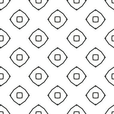 Geometrik süslemeli vektör deseni. Kusursuz tasarım dokusu.