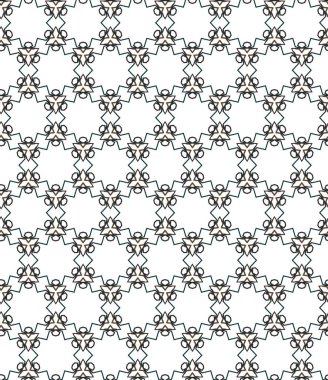 Geometrik süslemeli vektör deseni. Kusursuz tasarım dokusu. 