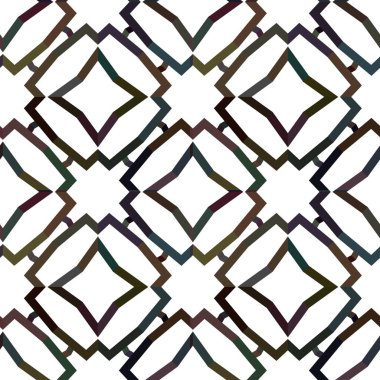 Geometrik süslemeli vektör deseni. Kusursuz tasarım dokusu.