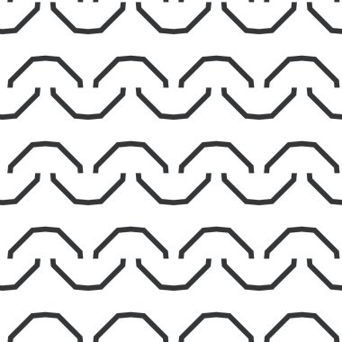 Geometrik süslemeli vektör deseni. Kusursuz tasarım dokusu.