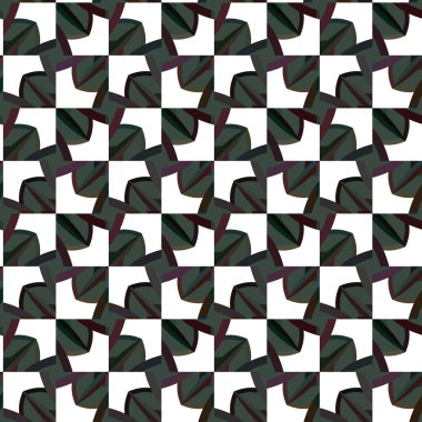 Geometrik süslemeli vektör deseni. Kusursuz tasarım dokusu. 