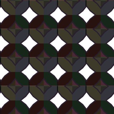 Geometrik süslemeli vektör deseni. Kusursuz tasarım dokusu. 
