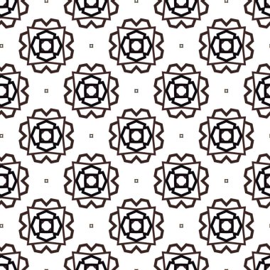 Geometrik süslemeli vektör deseni. Kusursuz tasarım dokusu.