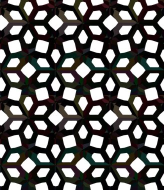 Modern geometrik vektör tasarımı, kusursuz desen çizimi