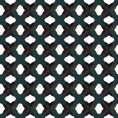 Geometrik süslemeli vektör deseni. Kusursuz tasarım dokusu.