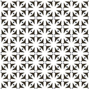 Geometrik süslemeli vektör deseni. Kusursuz tasarım dokusu.