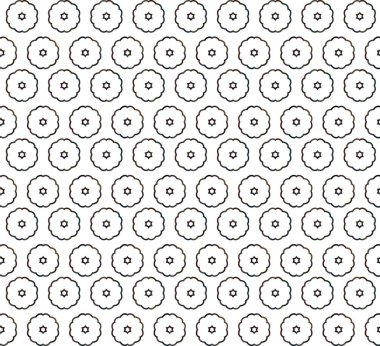 Geometrik süslemeli vektör deseni. Kusursuz tasarım dokusu.