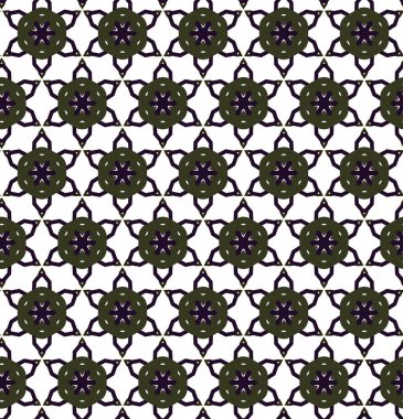 Geometrik süslemeli vektör deseni. Kusursuz tasarım dokusu.