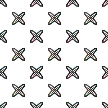 Geometrik süslemeli vektör deseni. Kusursuz tasarım dokusu.