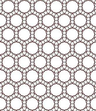 Geometrik süslemeli vektör deseni. Kusursuz tasarım dokusu.