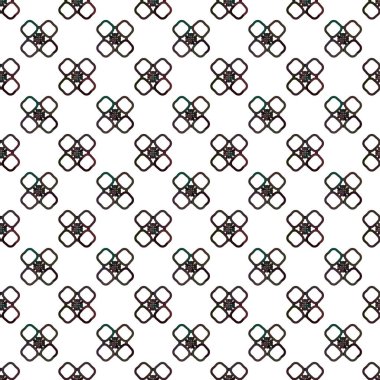 Geometrik süslemeli vektör deseni. Kusursuz tasarım dokusu.