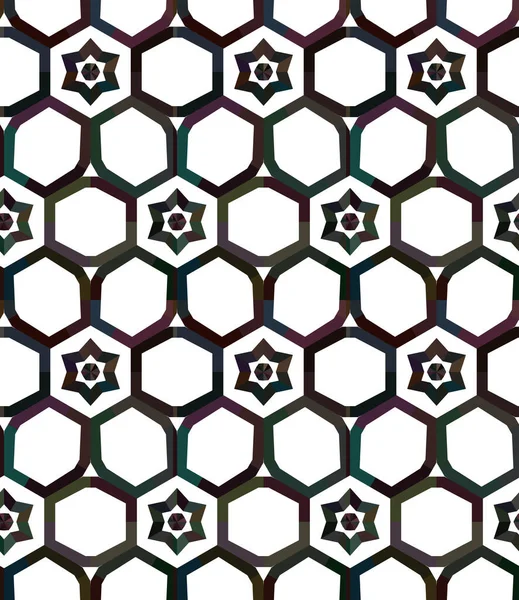 Geometrisches Ornamentales Vektormuster Nahtlose Design Textur — Stockvektor