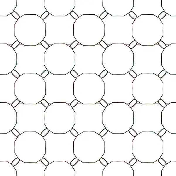 Patrón Abstracto Sin Costura Con Formas Geométricas — Archivo Imágenes Vectoriales