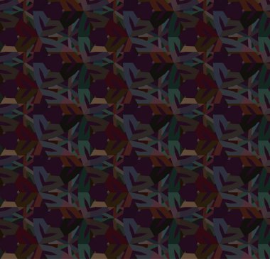 Geometrik süslemeli vektör deseni. Kusursuz tasarım dokusu.