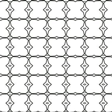 Geometrik süslemeli vektör deseni. Kusursuz tasarım dokusu.