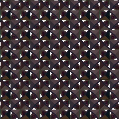 Geometrik süslemeli vektör deseni. Kusursuz tasarım dokusu. 