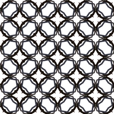 Geometrik süslemeli vektör deseni. Kusursuz tasarım dokusu.