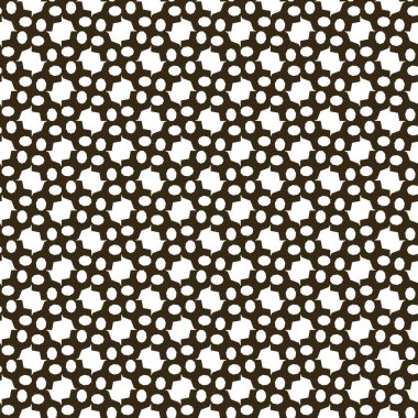 Serbest kompozisyonda yeşil yapraklı basit çiçekler, vektör illüstrasyonu