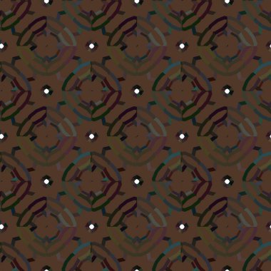 Geometrik süslemeli vektör deseni. Kusursuz tasarım dokusu. 