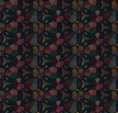 Geometrik süslemeli vektör deseni. Kusursuz tasarım dokusu.